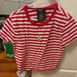 Forever 21 | The Grinch  | Red and White Striped Tee